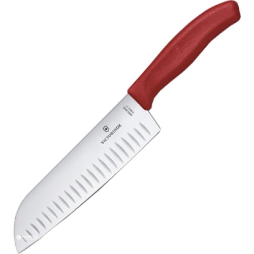 Кухонний ніж Victorinox SwissClassic Santoku 17см Red (6.8521.17G)