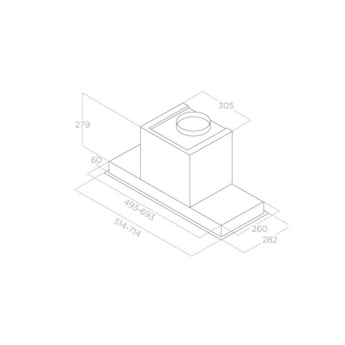 Витяжка кухонна Elica HIDDEN 2.0 IX/A/52