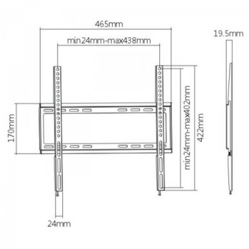 Кронштейн BRATECK KL22-44F