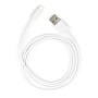 Дата кабель USB 2.0 AM to Lightning PVC 1m white Vinga (VCPDCL1W)