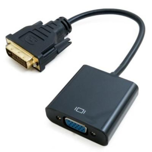 Перехідник DVI-D Dual Link (Male)-VGA (Female), 0.15 m EXTRADIGITAL (KBV1685)