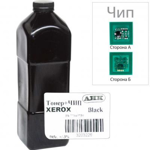 Тонер Xerox Phaser 7750/7760, 585г Black +chip AHK (3203226)