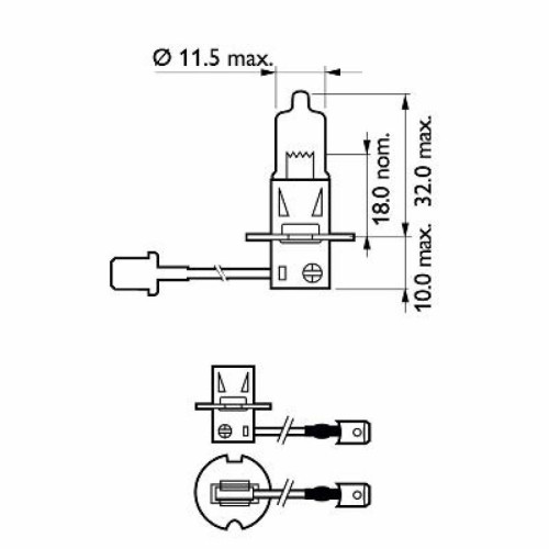 Автолампа Philips галогенова 55W (12336 LLECO C1)