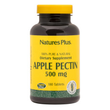 Трави Natures Plus Яблучний Пектин, Nature's Plus, 500 мг, 180 Таблеток (NAP-04500)