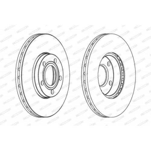 Гальмівний диск FERODO DDF1014
