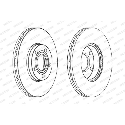 Гальмівний диск FERODO DDF1014