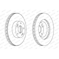 Гальмівний диск FERODO DDF1630