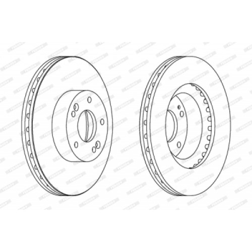 Гальмівний диск FERODO DDF1630