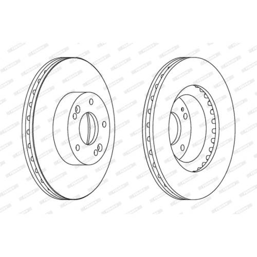 Гальмівний диск FERODO DDF1630