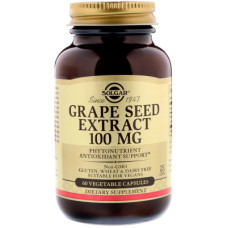 Трави Solgar Екстракт виноградних кісточок, Grape Seed Extract, 100 мг, 6 (SOL-01356)