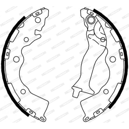 Гальмівні колодки FERODO FSB4086