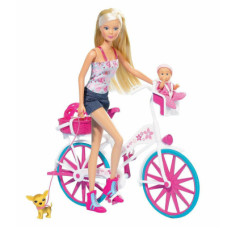 Лялька Simba Штеффі з малюком на велосипеді (5739050)