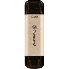 USB флеш накопичувач Transcend 128GB JetFlash 930 Gold-Black USB 3.2/Type-C (TS128GJF930C)