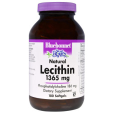 Вітамінно-мінеральний комплекс Bluebonnet Nutrition Натуральний Лецитин 1365мг, 180 желатинових капсул (BLB-00926)