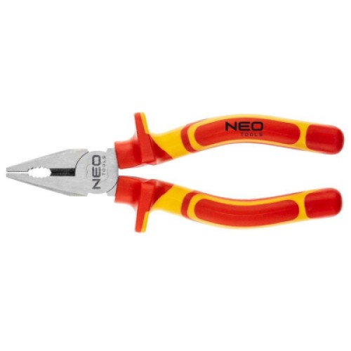 Плоскогубцы Neo Tools 180 мм, 1000 В, CrV, полированные (01-221)