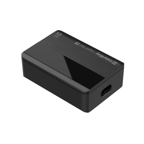 Зарядний пристрій ColorWay Power Delivery (2USB-A + 2USB TYPE-C) (65W) black (CW-CHS040PD-BK)