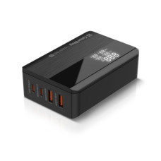 Зарядний пристрій ColorWay Power Delivery (2USB-A + 2USB TYPE-C) (65W) black (CW-CHS040PD-BK)