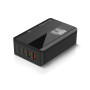 Зарядний пристрій ColorWay Power Delivery (2USB-A + 2USB TYPE-C) (65W) black (CW-CHS040PD-BK)