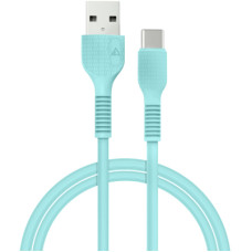 Дата кабель USB 2.0 AM to Type-C 1.2m AL-CBCOLOR-T1MT Mint ACCLAB (1283126518256)