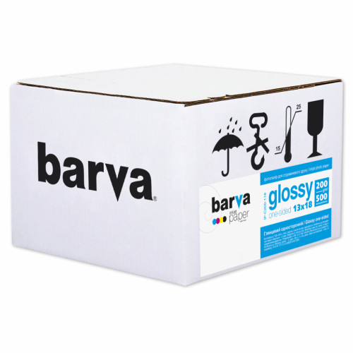 Папір Barva 13x18, 200 g/m2, glossy, 500арк (C200-118)