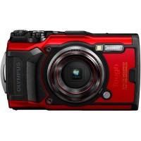 Цифровий фотоапарат Olympus TG-6 Red (Waterproof - 15m; GPS; 4K; Wi-Fi) (V104210RE000)