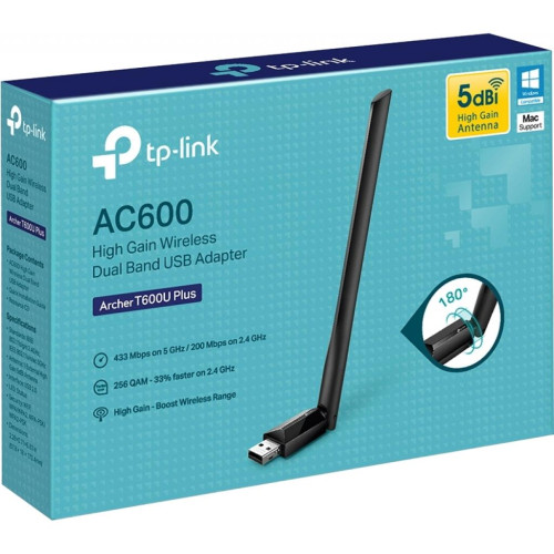 Мережева карта Wi-Fi TP-Link ARCHER-T600U-PLUS