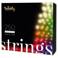Гірлянда Twinkly Smart LED Strings RGBW 250, BT+WiFi, Gen II, IP44, кабель ч (TWS250SPP-BEU)