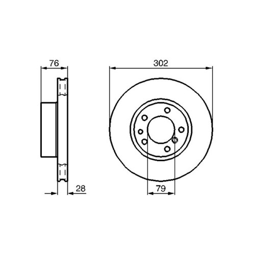 Гальмівний диск Bosch 0 986 478 317