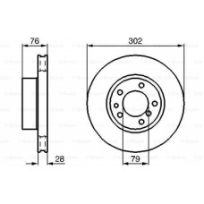 Гальмівний диск Bosch 0 986 478 317