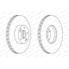 Гальмівний диск FERODO DDF1631C-1