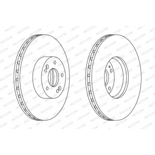 Гальмівний диск FERODO DDF1631C-1