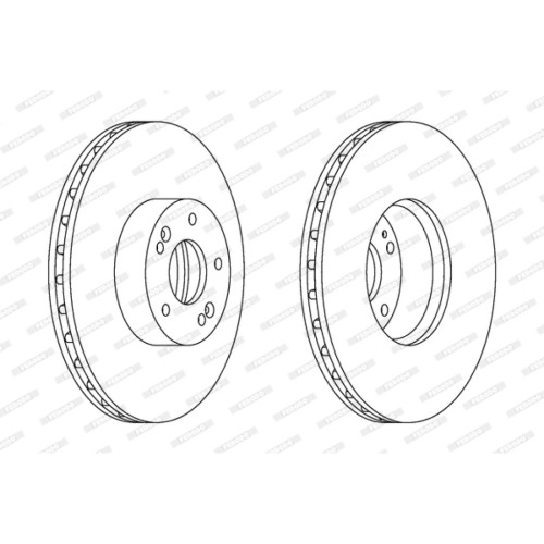 Гальмівний диск FERODO DDF1631C-1