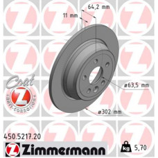 Гальмівний диск ZIMMERMANN 450.5217.20