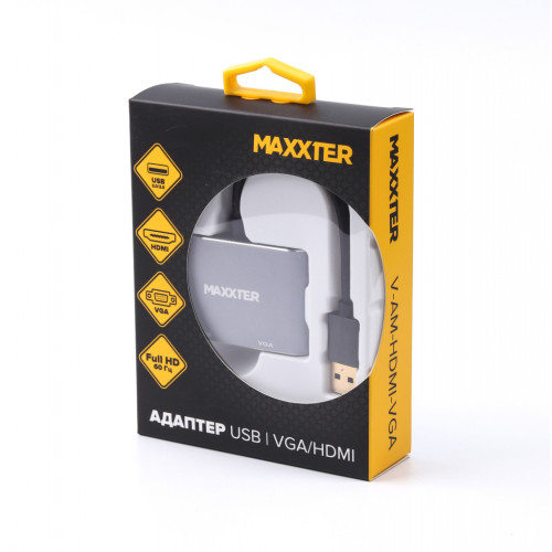 Перехідник Maxxter USB to HDMI/VGA (V-AM-HDMI-VGA)