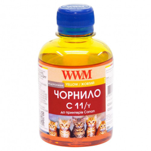 Чорнило WWM CANON CL441/511/513/CLI521/426 Yellow (C11/Y)