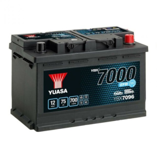 Акумулятор автомобільний Yuasa 12V 75Ah EFB Start Stop Battery (YBX7096)