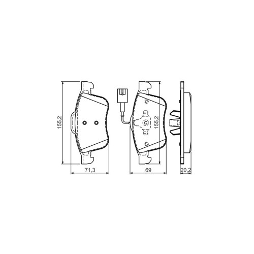 Гальмівні колодки Bosch 0 986 494 465