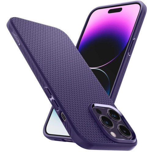 Чохол до мобільного телефона Spigen iPhone 14 Pro Liquid Air Deep Purple (ACS05578)