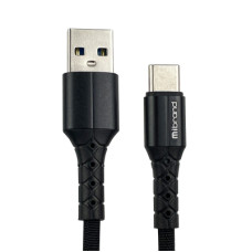 Дата кабель USB 2.0 AM to Type-C 1.0m MI-32 2A Black Mibrand (MIDC/321TB)