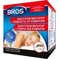 Фумігатор Bros + рідина проти комарів 60 ночей (5904517061156)