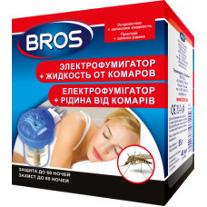 Фумігатор Bros + рідина проти комарів 60 ночей (5904517061156)
