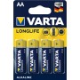 Батарейка Varta AA Longlife LR6 * 4 (04106101414)