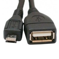 Дата кабель OTG USB 2.0 AF to Micro 5P 0.1m Atcom (3792)