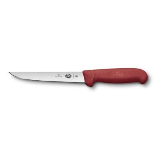 Кухонний ніж Victorinox Fibrox обвалочный 15 см, красный (5.6001.15)