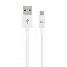 Дата кабель USB 2.0 AM to Micro 5P 2.0m Cablexpert (CC-USB2P-AMmBM-2M-W)