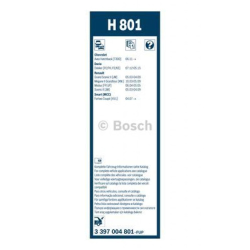 Щітка склоочисника Bosch 3 397 004 801