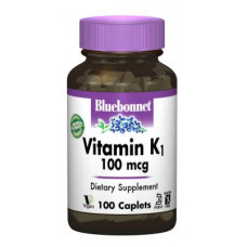 Вітамін Bluebonnet Nutrition Вітамін К1 100мкг, 100 капсул (BLB0650)