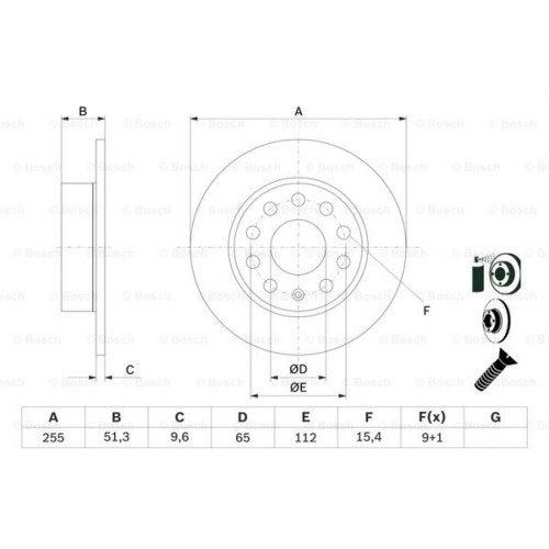 Гальмівний диск Bosch 0 986 479 099