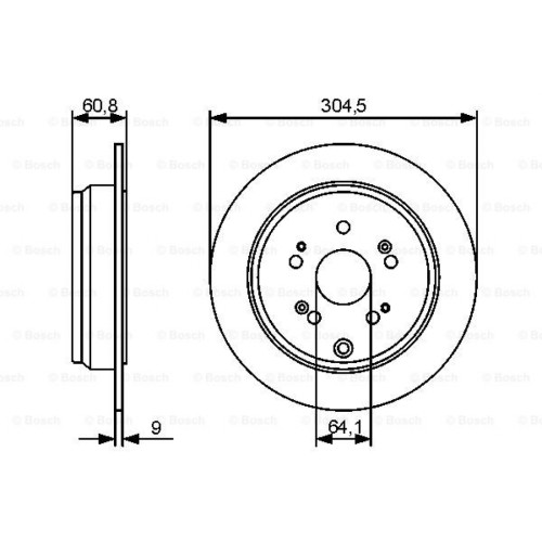 Гальмівний диск Bosch 0 986 479 449