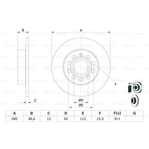 Гальмівний диск Bosch 0 986 479 B78